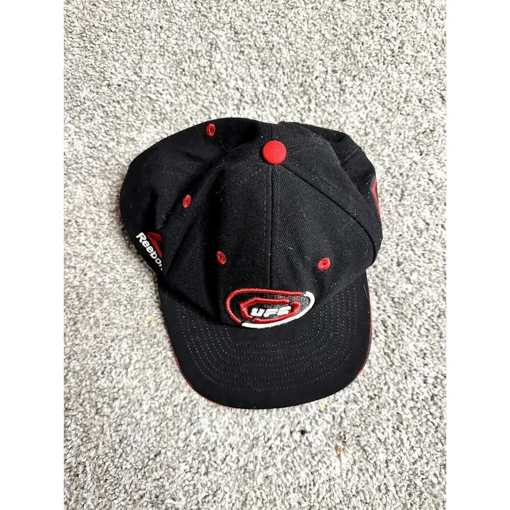 Reebok UFC Canada Snapback Hat Black Red OSFM
